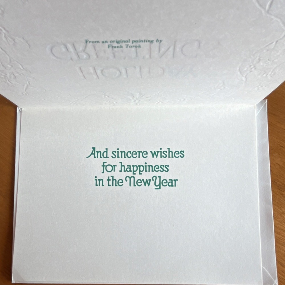 Vintage Holiday Greeting Cards Lot Famous Artists Studios Missouri Embossed‎ - Picture 12 of 14
